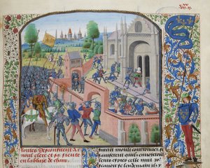 エナメ修道院の撮影、1381 年、1470 ～ 1475 年頃。 作： Loyset Liedet