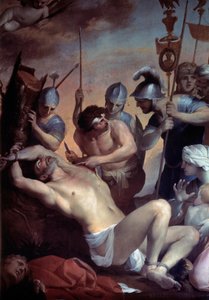 聖バルテルミーの殉教。リュバン・ボーギン（1612-1663）による絵画 作： Lubin Baugin