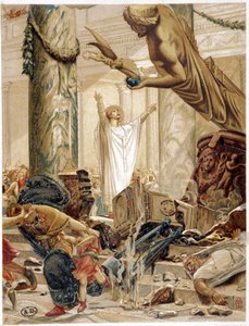 異教の偶像を棄てる聖マルティン（マーソンのap.絵画より 作： Luc Oliver Merson