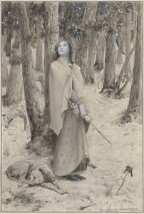 声を聞くジャンヌ・ダルク 作： Luc Olivier Merson