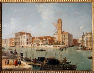 ヴェネツィアの大運河 ルカ・カルネヴァリス（1663-1730）による絵画 18世紀 ランス美術館所蔵 作： Luca Carlevaris
