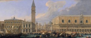 サンマルコ教会からのヴェネツィアのモロ、1709年頃