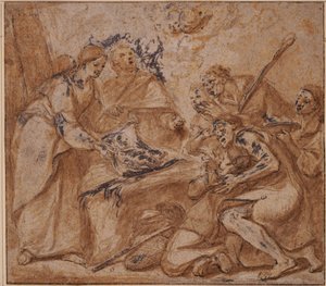 羊飼いの礼拝 作： Luca Giordano