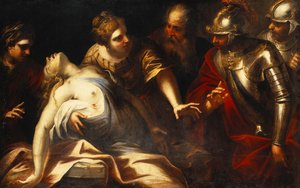 ルクレティアの死、 作： Luca Giordano