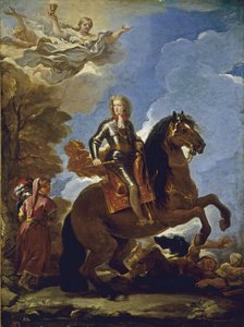 1694年以前のスペインのチャールズ2世の乗馬の肖像 作： Luca Giordano