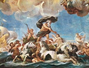 ネプチューン」詳細（フレスコ画 作： Luca Giordano