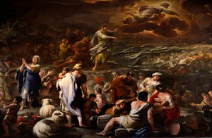 紅海を分ける 作： Luca Giordano