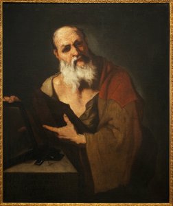 プラトン（紀元前424～348年）。ルカ・ジョルダーノ（1634-1705）による絵画、油彩・キャンバス 作： Luca Giordano