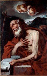 ルカジョルダーノによる聖ジェローム絵画の表現 作： Luca Giordano