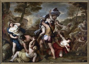 The Abduction Of Sabines（油彩・キャンバス 作： Luca Giordano
