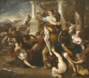 サビニの女性の誘拐 作： Luca Giordano