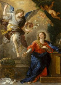 1672年の「受胎告知」。 作： Luca Giordano