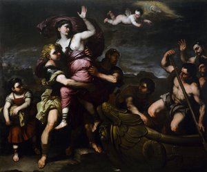 ヘレンの強姦』1665年頃、ルカ・ジョルダーノ（1632-1705）作、油彩・キャンバス、254x310cm、イタリア 作： Luca Giordano