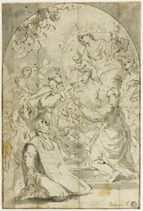 聖ドミニコのビジョン 作： Luca Giordano