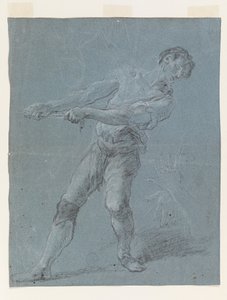 ロープを引く若者 作： ルカ・ジョルダーノ
