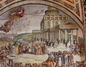 説教と反キリストの事実、詳細 作： Luca Signorelli