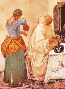 ルカ・シニョレッリ作「聖ベネディクトの物語」（1445年頃～1523年）、フレスコ画、モンテ・オリヴェート・マッジョーレ修道院、聖ベネディクトの回廊 作： Luca Signorelli