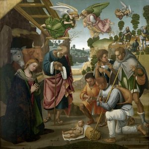 羊飼いの礼拝、1522年。 作： Luca Signorelli