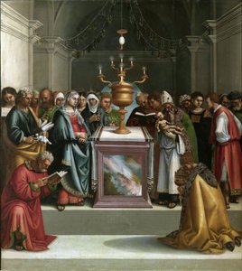 寺院でのプレゼンテーション、1521年頃。 作： Luca Signorelli
