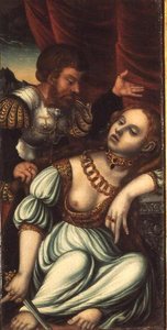 タルキンとルクレチア 作： Lucas (studio of) Cranach