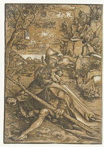 幼子キリストを抱く聖クリストフ 作： Lucas Cranach
