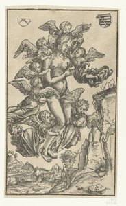 マグダラのマリアの被昇天 作： Lucas Cranach