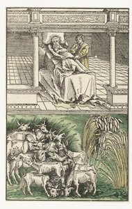 ヨセフはファラオの夢を解釈します 作： Lucas Cranach