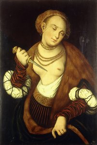 ルクレティア、1548 作： Lucas Cranach
