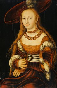若い女性の肖像、1350年頃
