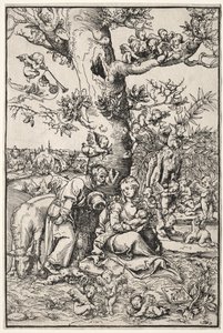 エジプトへの逃亡中の休息 作： Lucas Cranach