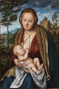 子を授乳している聖母-ルーカス・クラナッハ長老