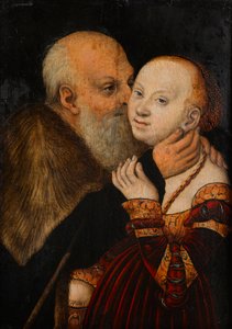奇妙なカップル 作： Lucas Cranach d. Ä.