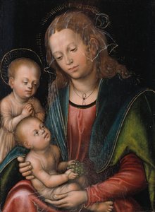 幼児聖ヨハネに愛された聖母子 作： Lucas Cranach d.Æ.