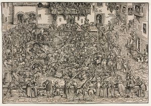 トーナメント、1506。 作： Lucas Cranach the Elder