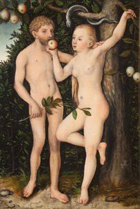 アダムとイブ 作： Lucas Cranach the Elder