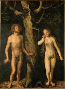 アダムとイブ 作： Lucas Cranach the Elder