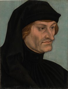 ルドルフ・アグリコラの肖像-ガイラー・フォン・カイザースバーグの肖像 作： Lucas Cranach the Elder