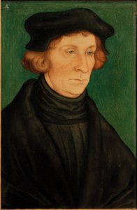 ある学者の肖像（オットー・ブルンフェルス 作： Lucas Cranach the Elder