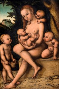 慈善、1535。 作： Lucas Cranach the Elder