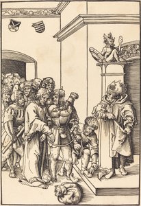 アンナスの前のキリスト 作： Lucas Cranach the Elder