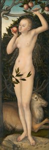 イブ、153337。 作： Lucas Cranach the Elder