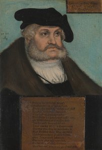 フリードリヒ3世1463-1525、賢者、ザクセンの選挙人、1533年。 作： Lucas Cranach the Elder