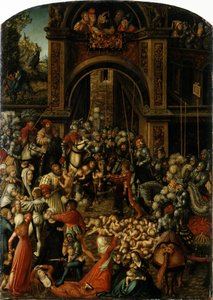 ドイツ語：Bethlehemitischer Kindermort 罪のない人々の虐殺 作： ルーカス・クラナッハ・ザ・エルダー