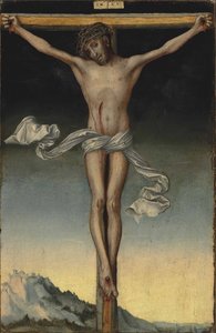 ドイツ語：Christus am Kreuz 十字架上のキリスト 作： ルーカス・クラナッハ・ザ・エルダー