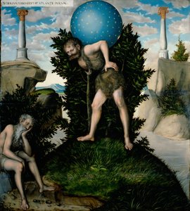 ドイツ語：Herkules und Atlas ヘラクレスとアトラス