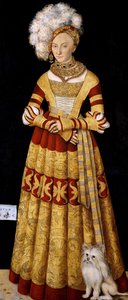 メクレンブルク公爵夫人カタリーナ 作： Lucas Cranach the Elder