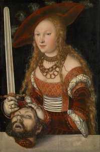 ホロフェルネスの頭を持つジュディス、1530年頃（パネル） 作： Lucas Cranach the Elder