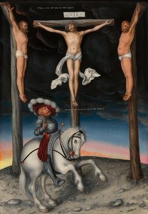 信じる船長とのはりつけ。 1536年 作： Lucas Cranach the Elder