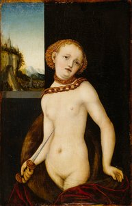 ルクレティア、1530年。 作： Lucas Cranach the Elder