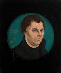 マーティンルター1483-1546、1525 作： Lucas Cranach the Elder